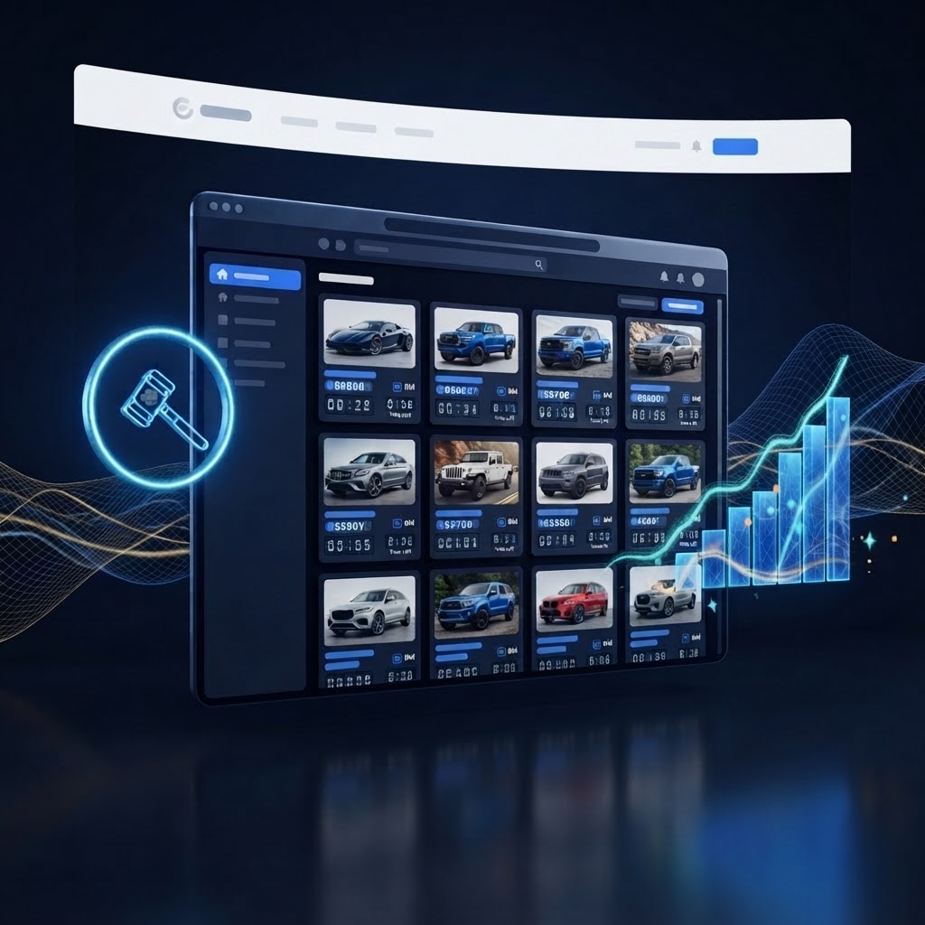 FurtherSales Auktionsplattform integriert in eine Kunden-Website unter eigener Marke