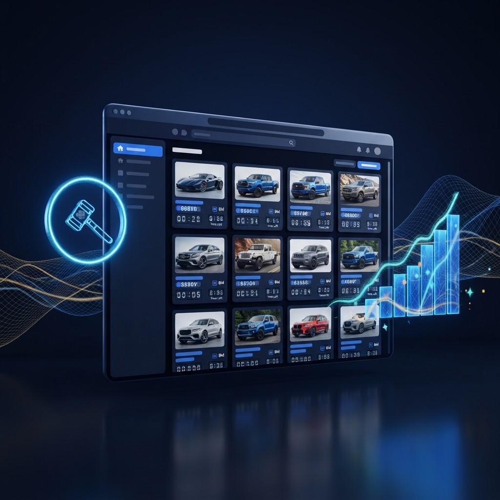 FurtherSales Auktionsplattform mit Fahrzeug-Lots