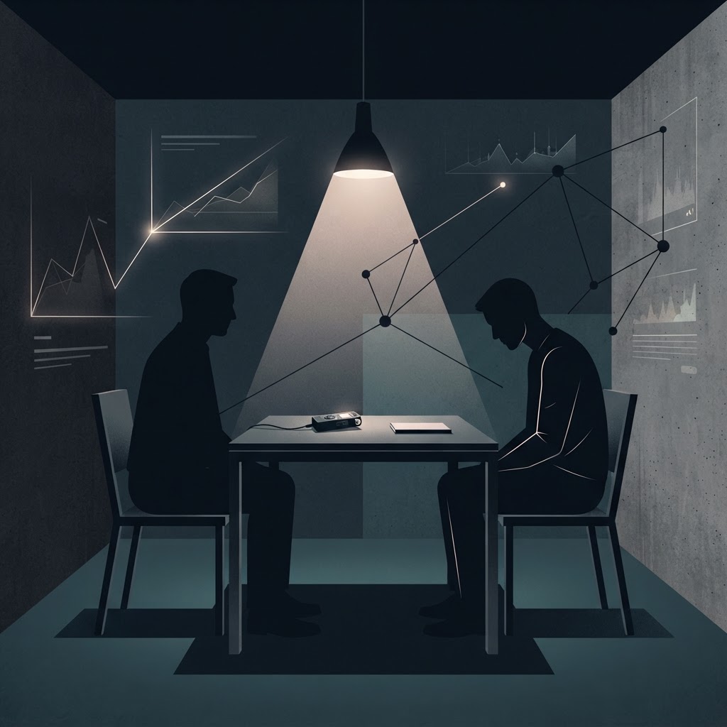 Confessing to Nothing: The Data, Design, and Psychology Behind False Confessions — The Interrogation Room | The Evidence Log