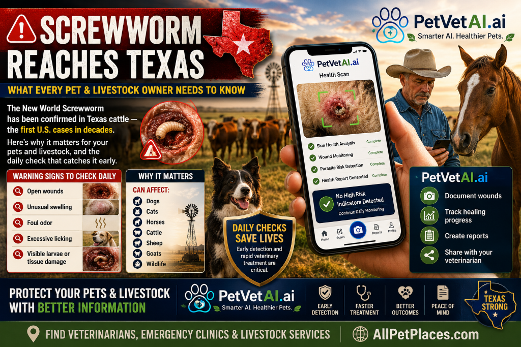Screwworm Reaches Texas: What Every Pet & Livestock Owner Needs to Know