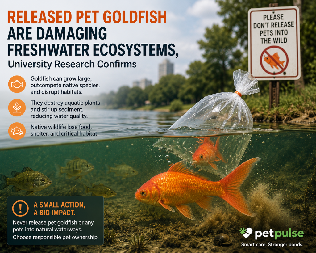 Released Pet Goldfish Are Damaging Freshwater Ecosystems, University Research Confirms