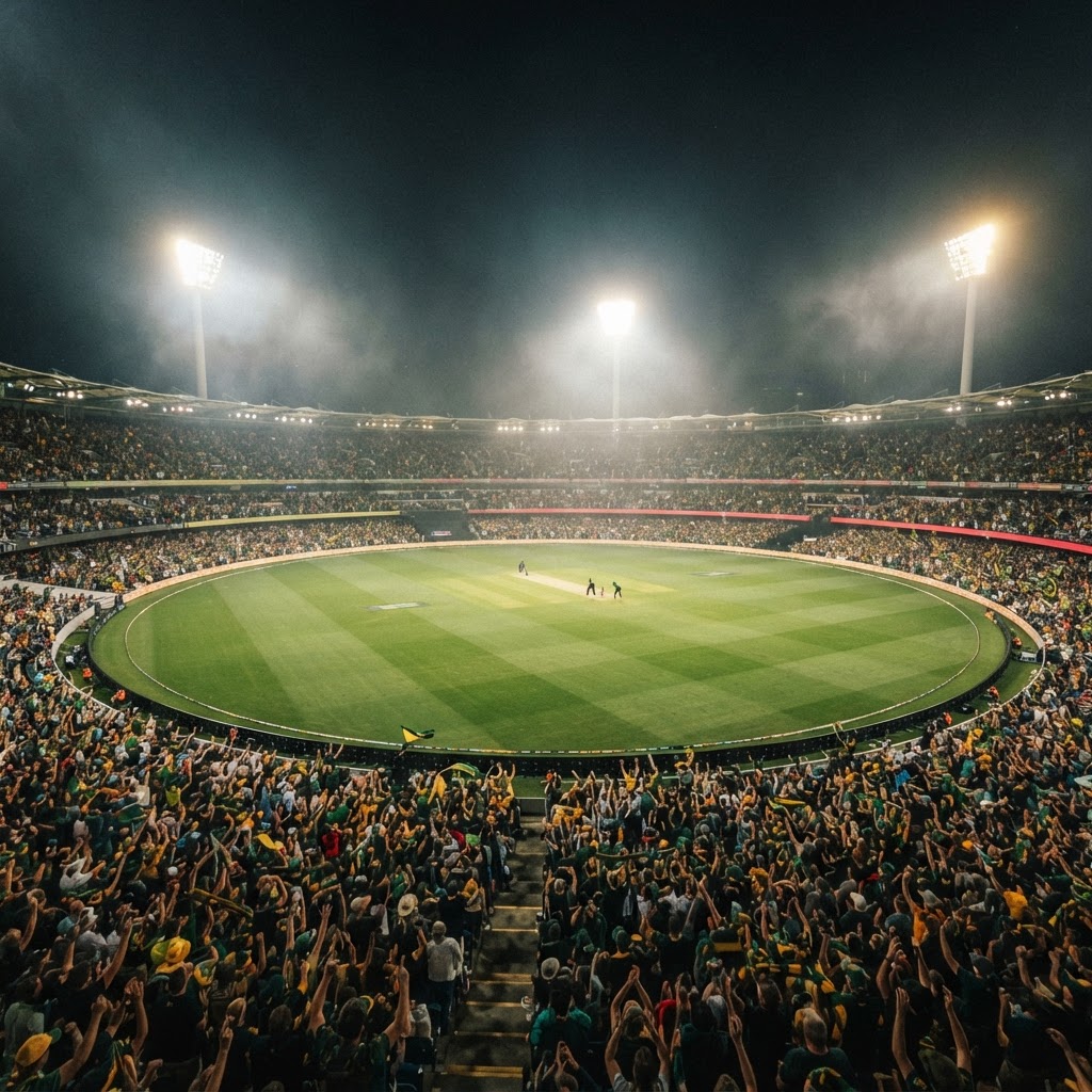 Aussies Set a Stiff Target