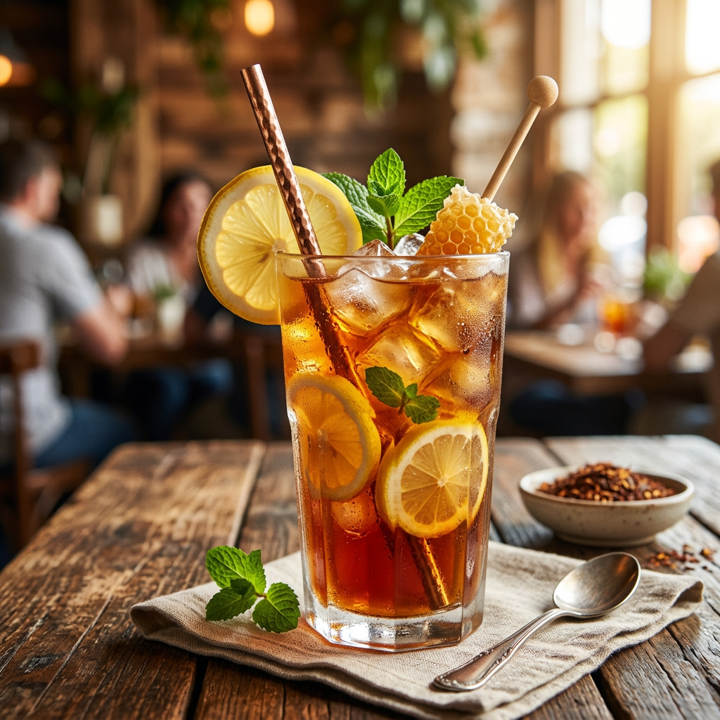 Classic Lemon and Honey Rooibos Iced Tea