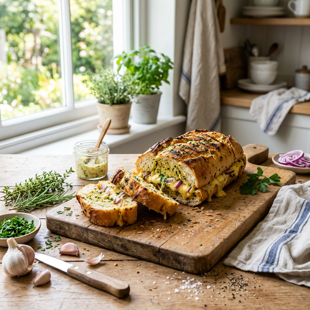 Classic Garlic & Herb Braai Bread