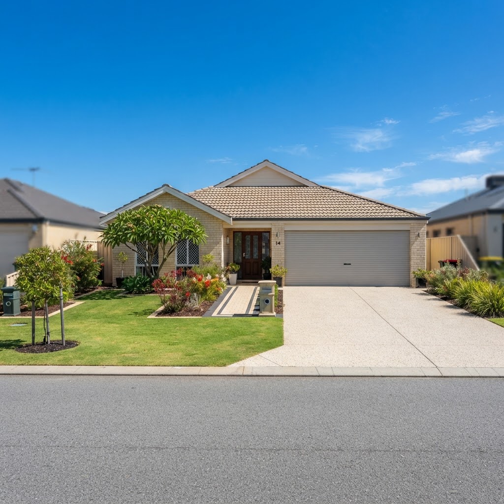 Freshly cleaned home exterior in Perth
