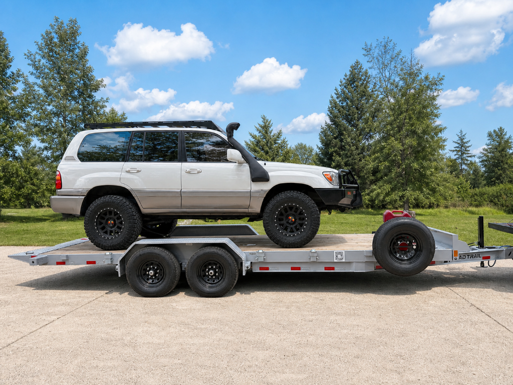 22FT Tilt Deck Trailer view 2