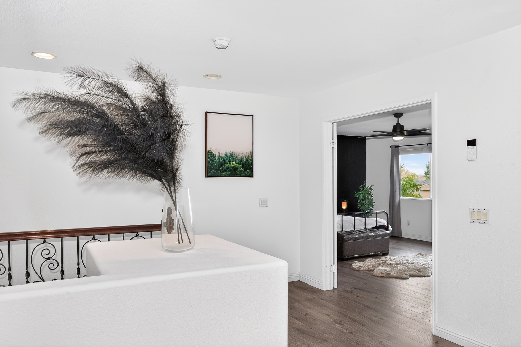 Upstairs hallway leading to master bedroom