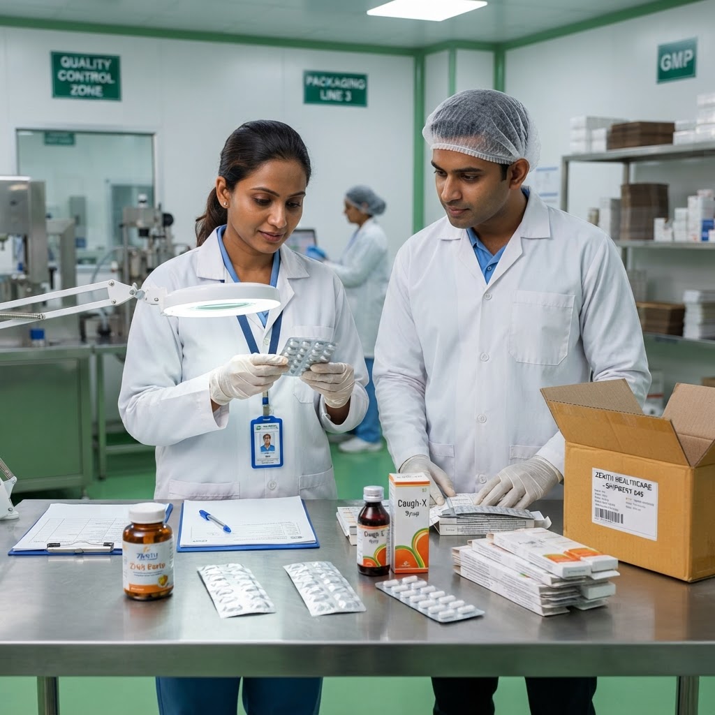 Indian packaging quality inspectors