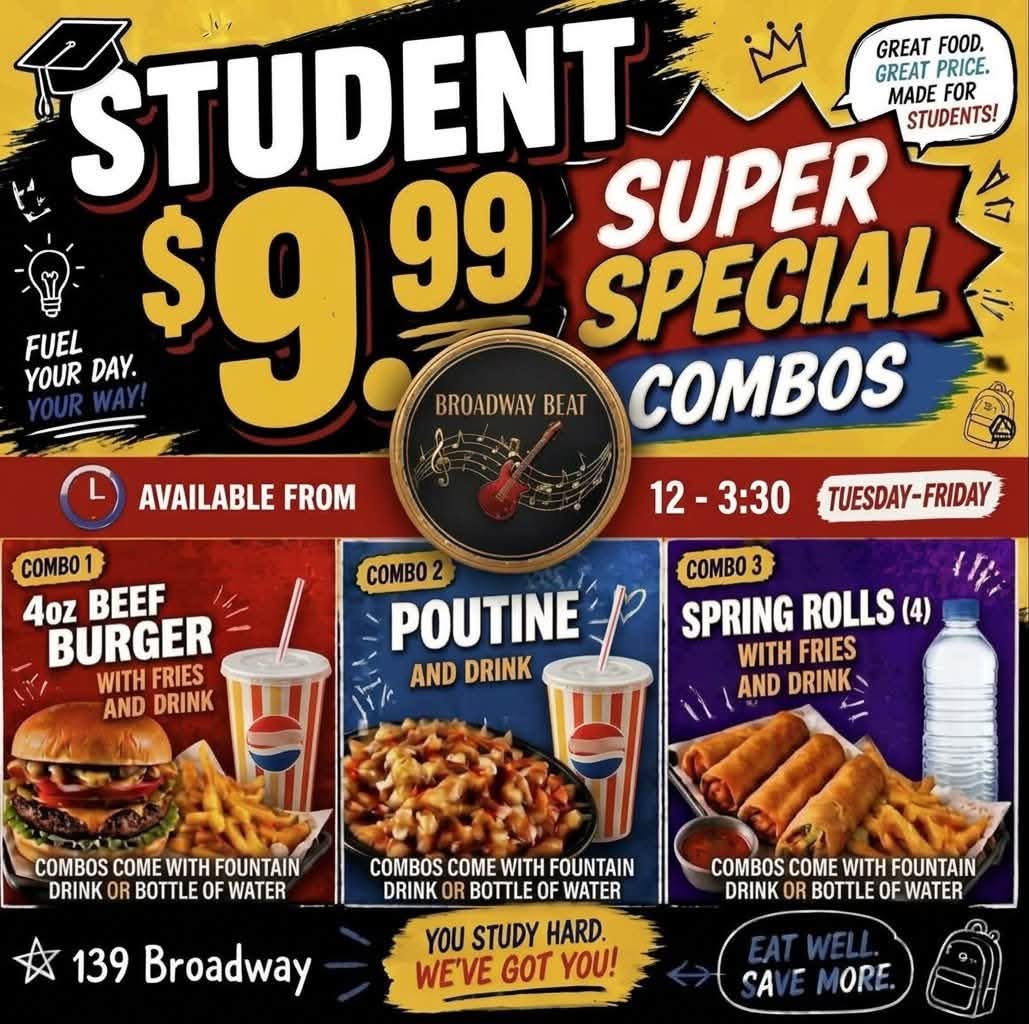 Student Super Special Combos - $9.99!