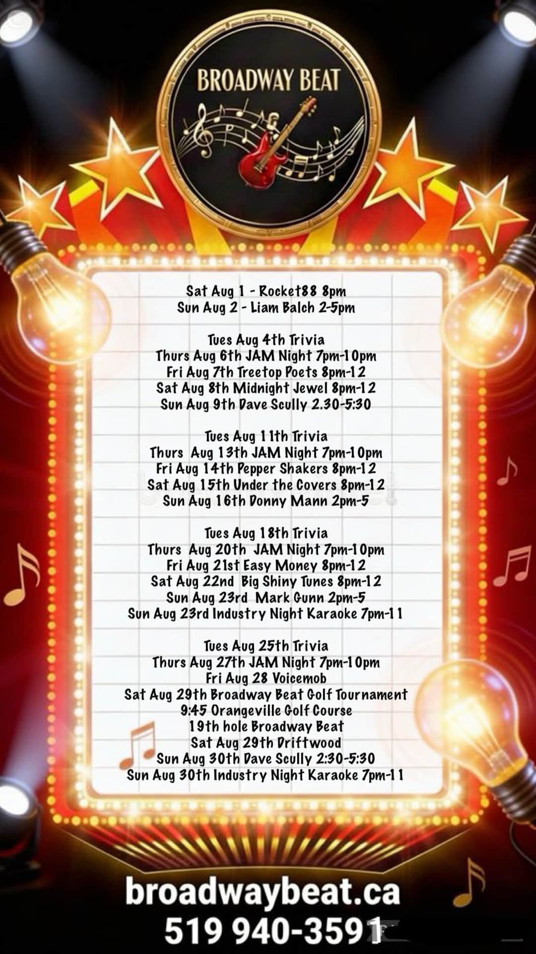 🎸 August is Rocking at Broadway Beat! 🎸