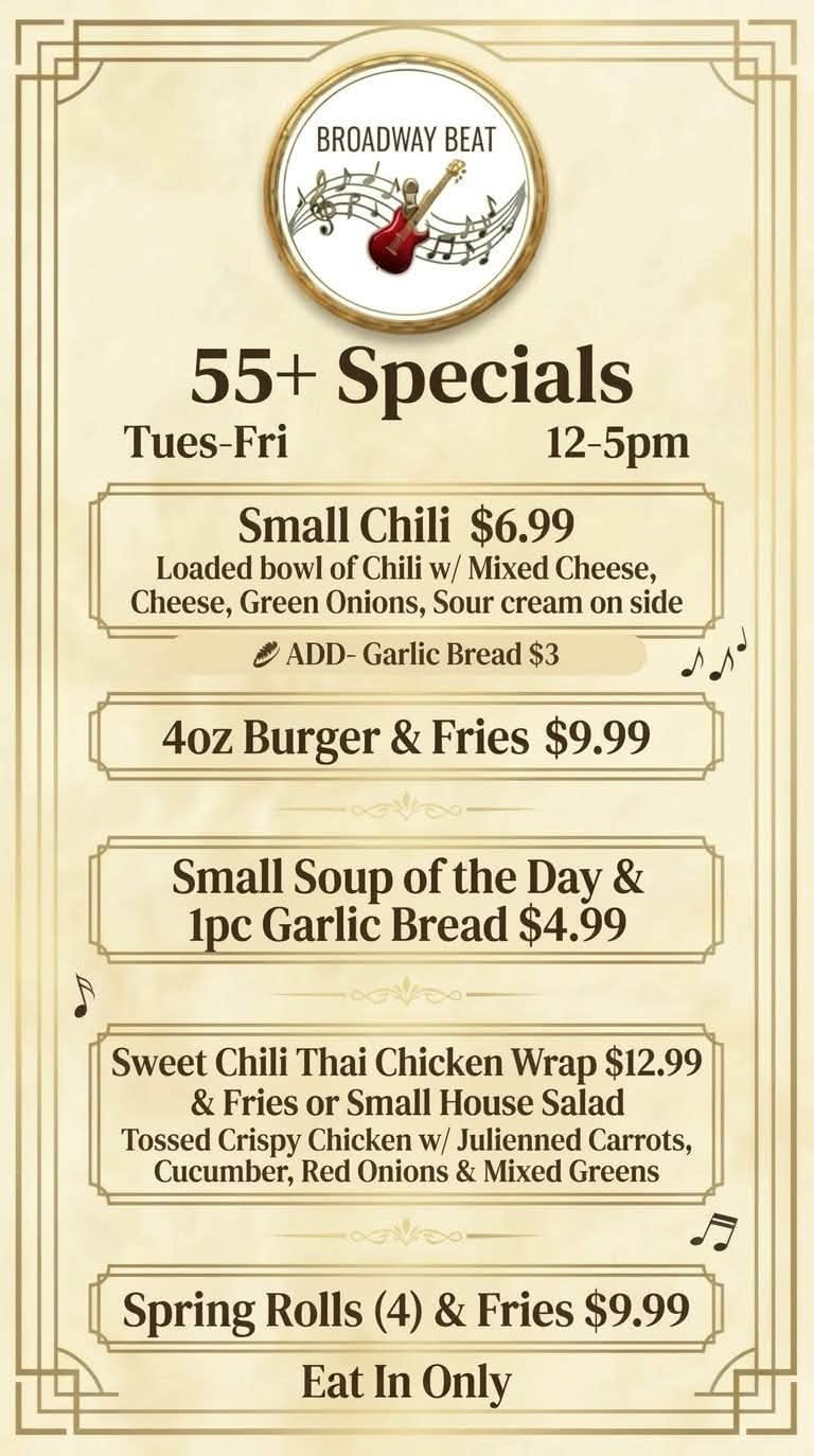 55+ Specials