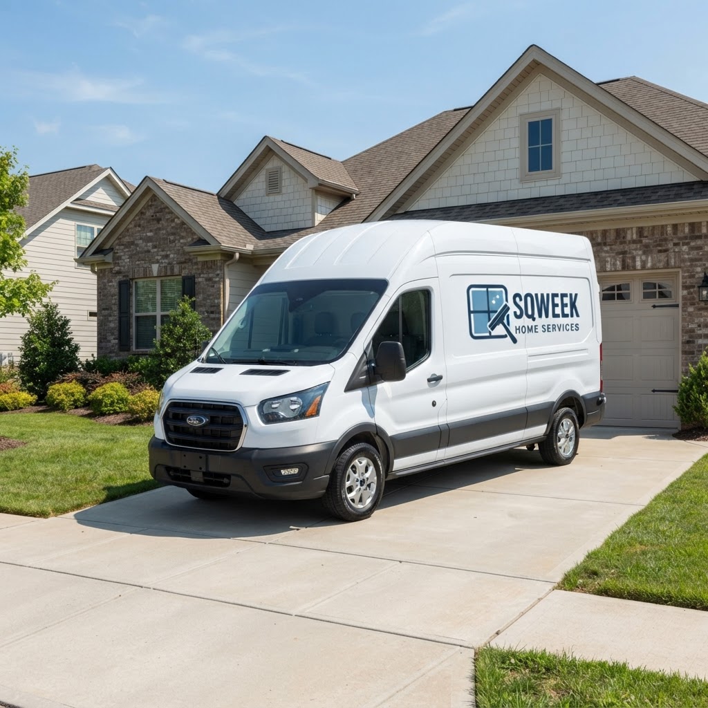 Sqweek Home Services van