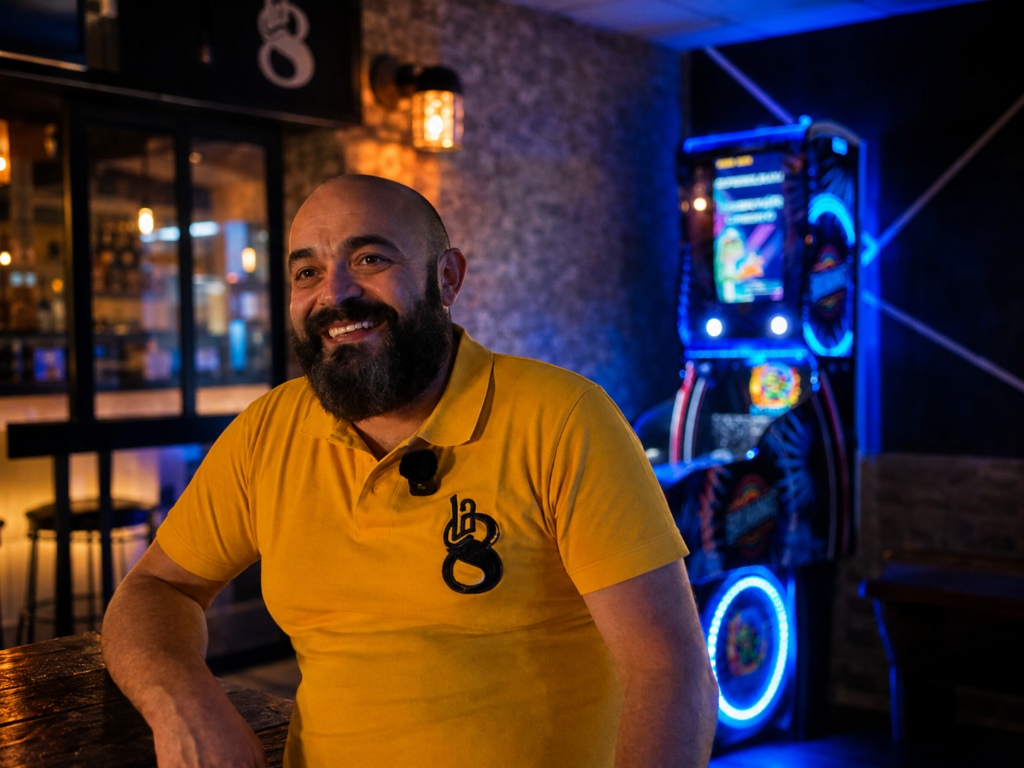 Nacho, propietario de Café La 8 Pool