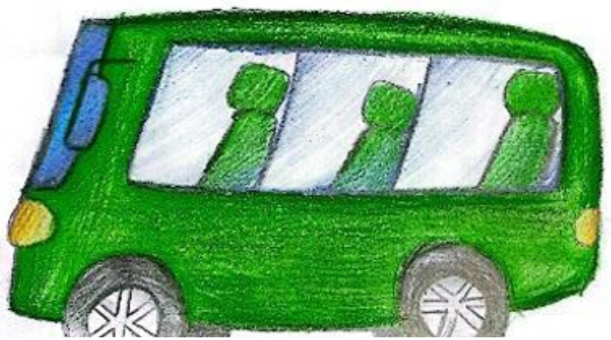 Ilustração de micro-ônibus