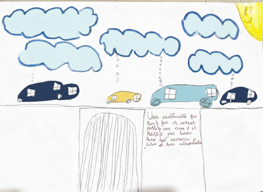 Ilustração de passagem subterrânea