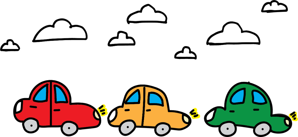 Ilustração de engarrafamento