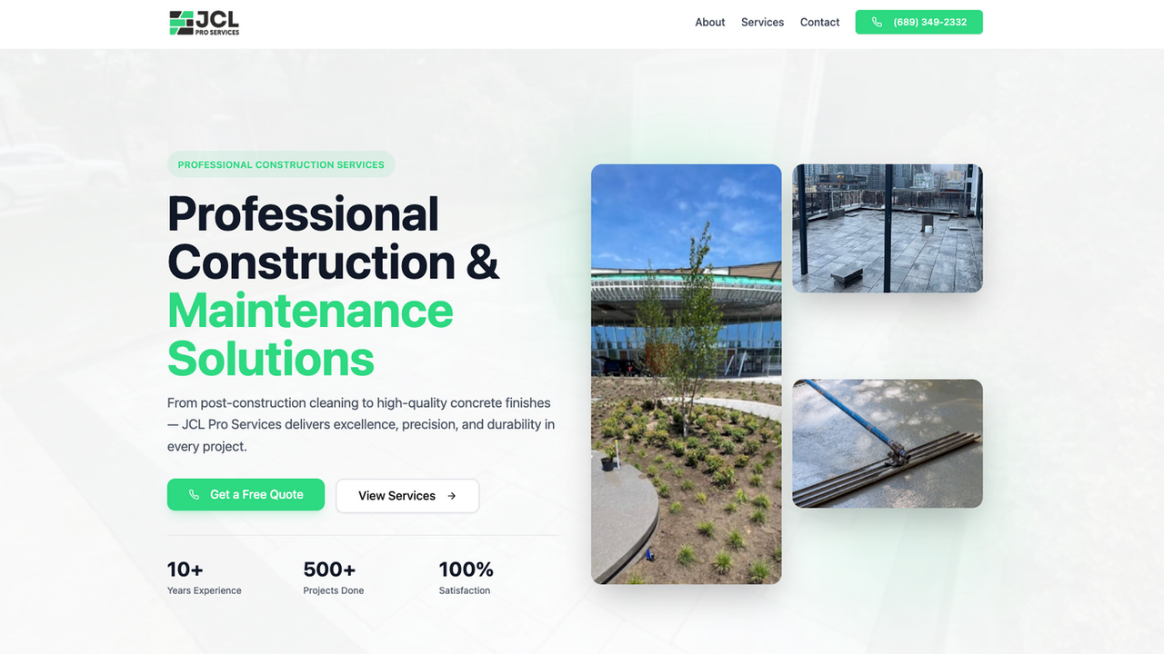 Landing Page Bricks template preview