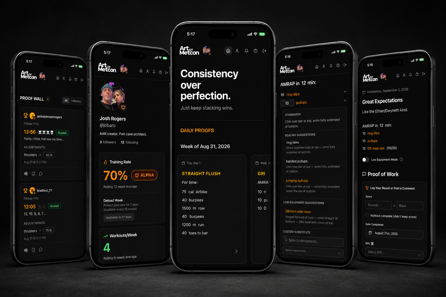 App interface preview