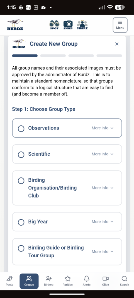 Groups screenshot 2