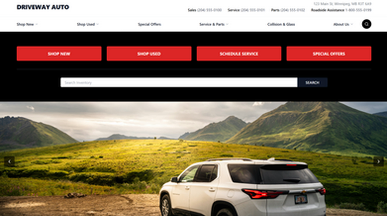 Driveway Auto Car - Dealership Website + Back-Office CRM template preview