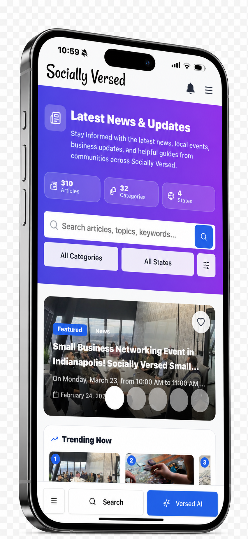 Socially Versed app — News & updates