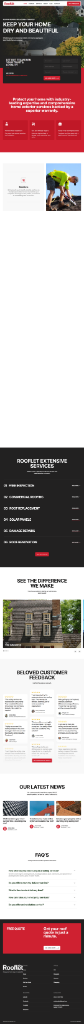 Roofing website example