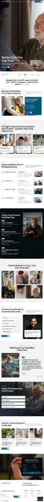 Senior Care website example