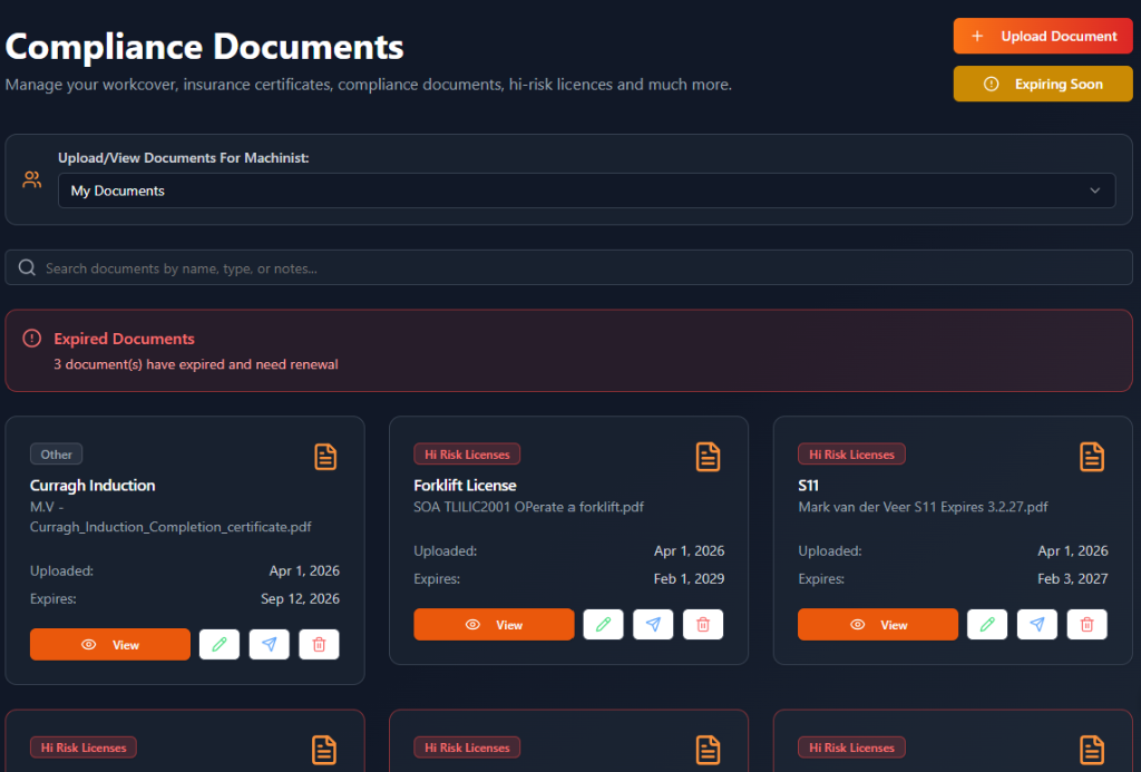 Compliance Documents