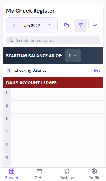 Free Budget Tool app screenshot