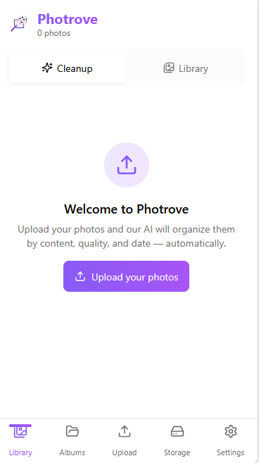 Photrove app screenshot