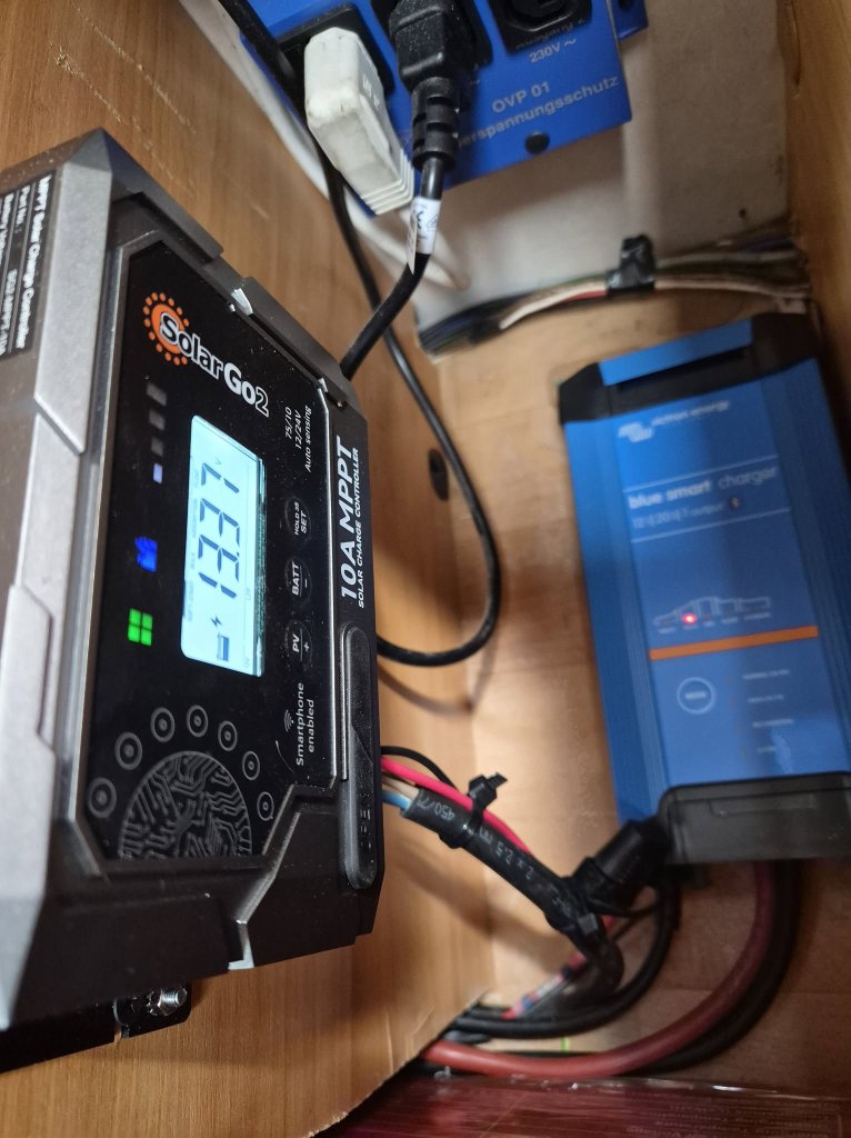 Victron SmartSolar MPPT charge controller installation by ALP Vans - campervan solar system UK