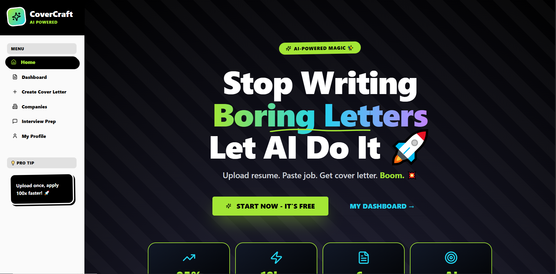 Covercraft AI template preview
