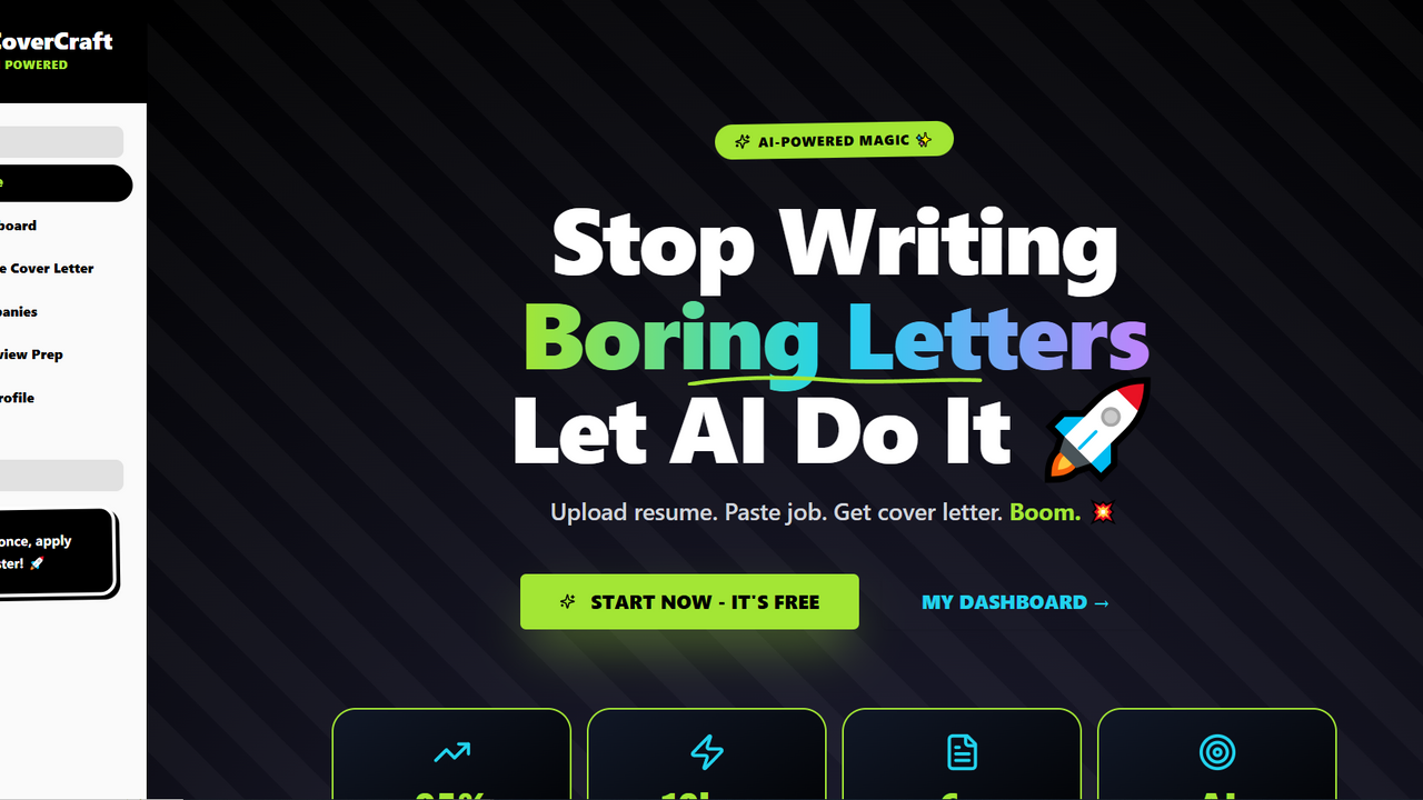 Covercraft AI template preview