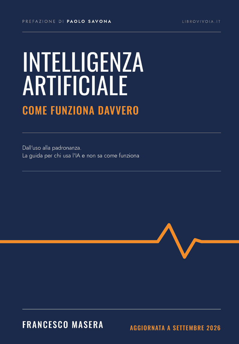 Intelligenza artificiale: come funziona davvero - copertina dell'edizione aggiornata a settembre 2026