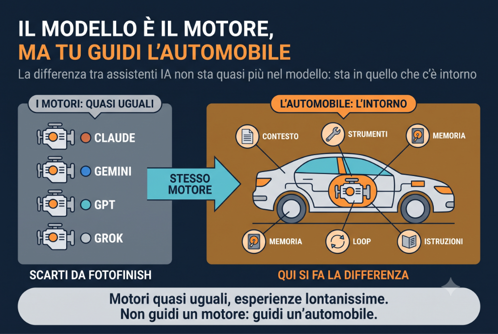 Copertina dell'articolo: Il modello è il motore, ma tu guidi l'automobile