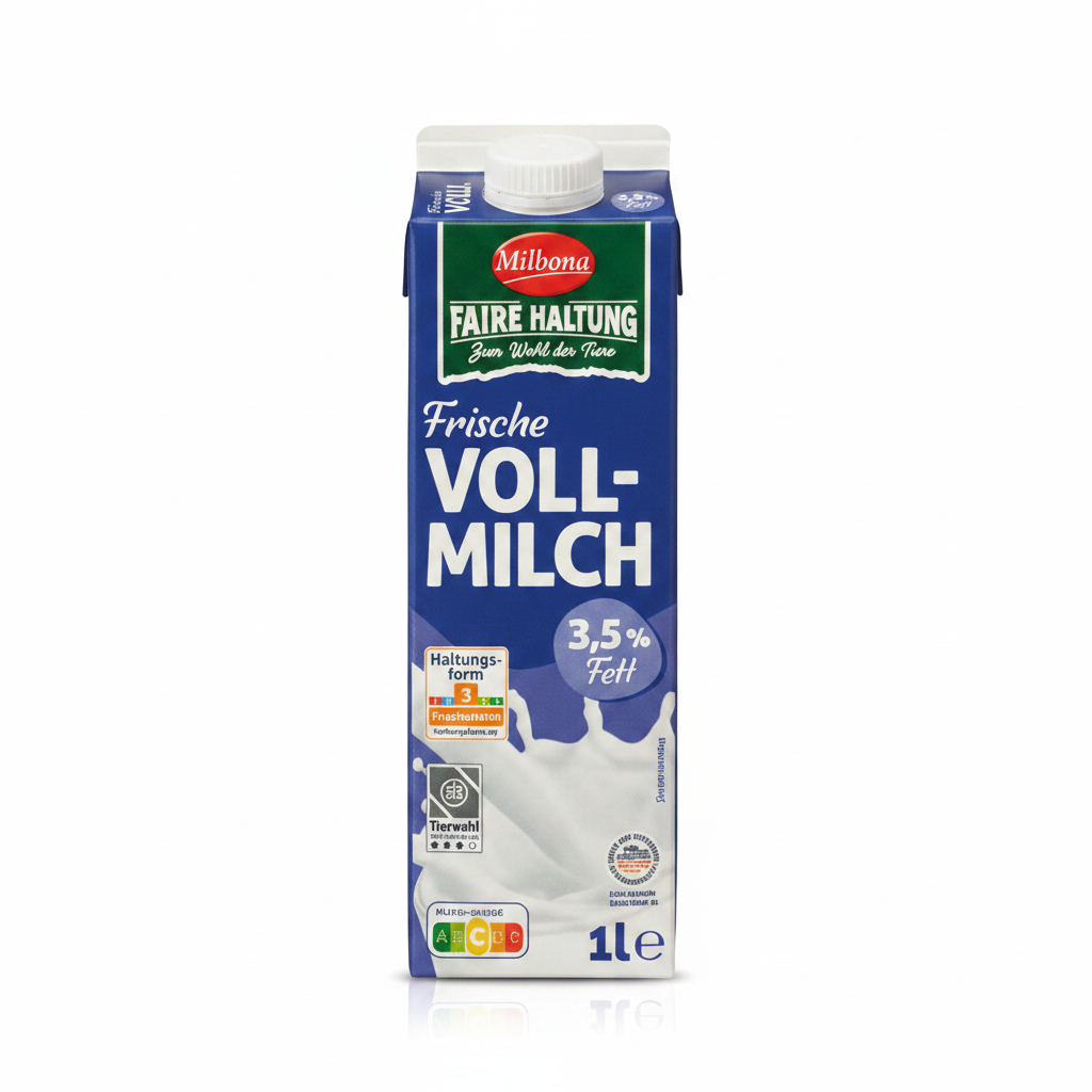 Fresh whole milk 3.5% fat
