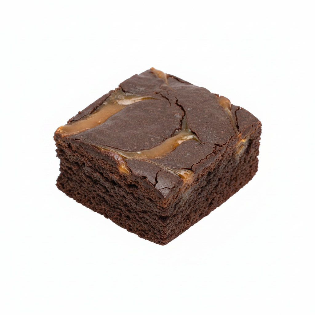 Chocolate Caramel Swirl Brownies