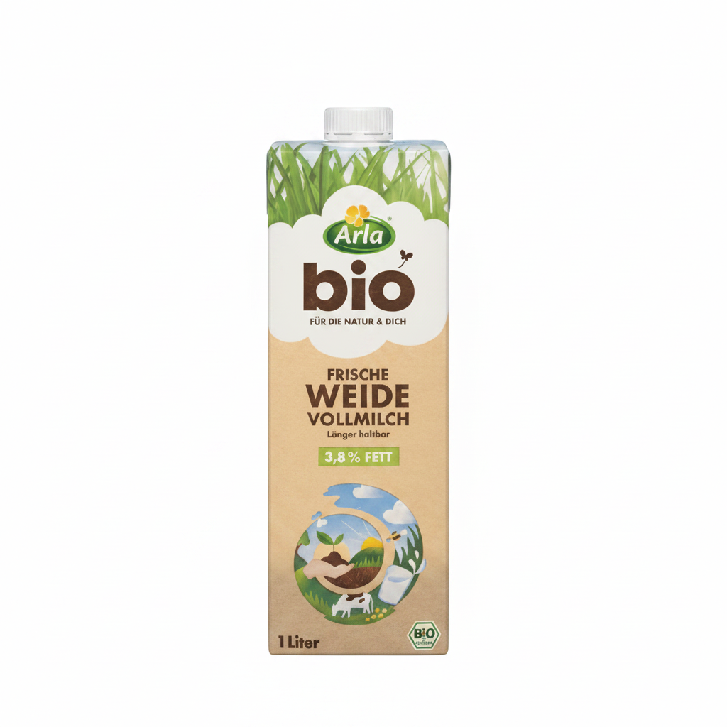 Arla Bio Frische Weide Vollmilch 3.8%