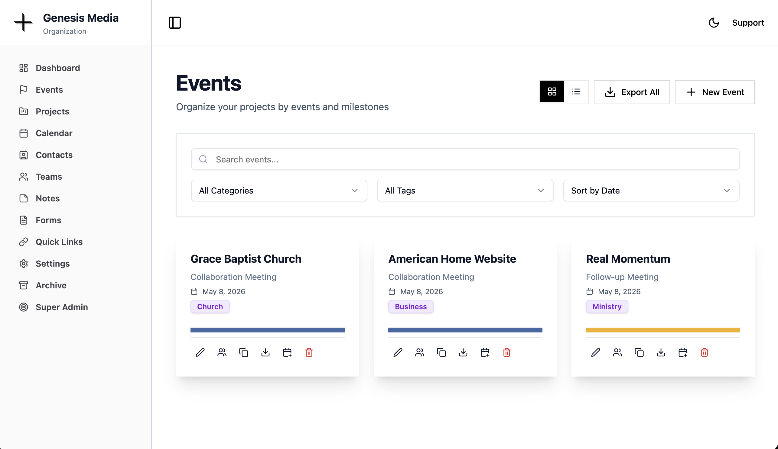 Visual workflow management