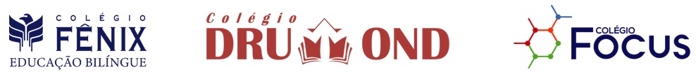 Logos dos Colégios Fênix, Drummond e Focus
