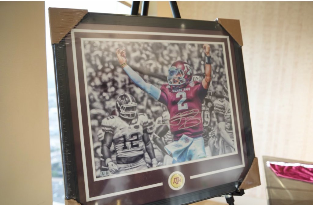 Signed Johnny Manziel Texas A&M photo