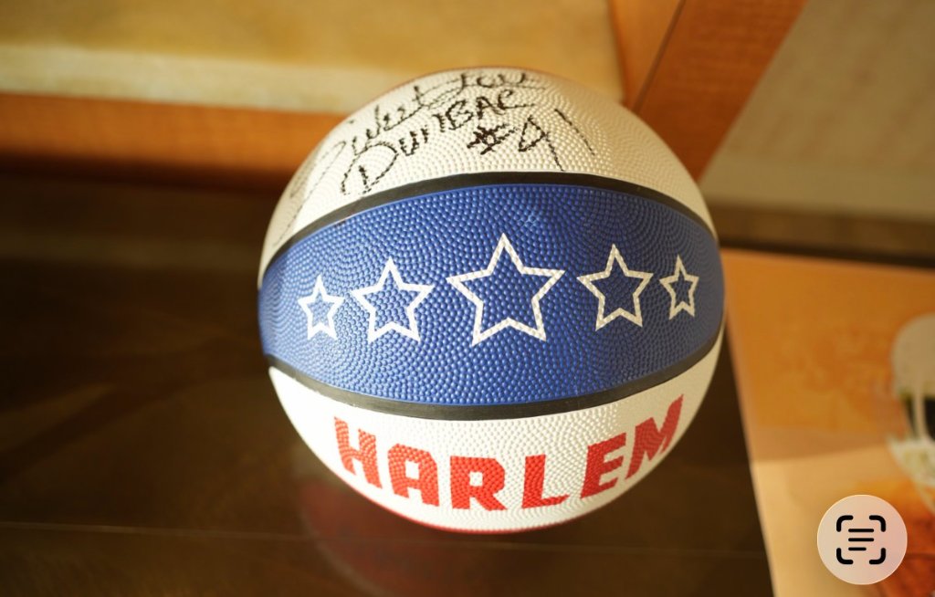 Signed Harlem Globetrotters basketball