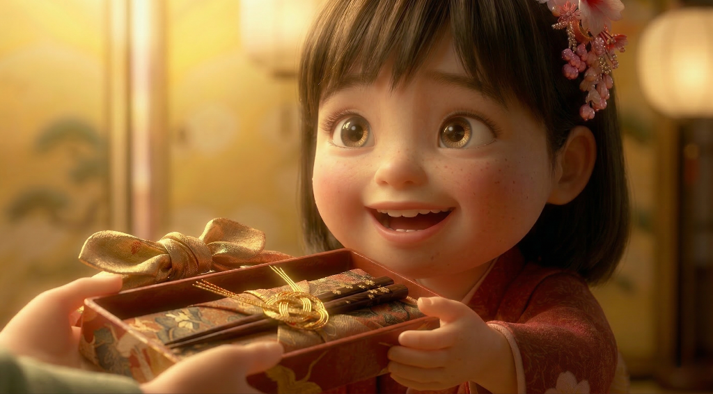 Shoji Story still — receiving gift