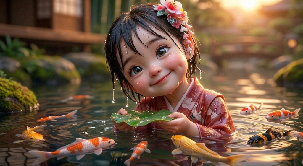 Shoji Story still — koi pond