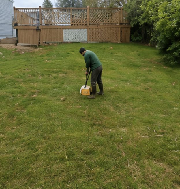 Scoop I Do clearing a residential back garden