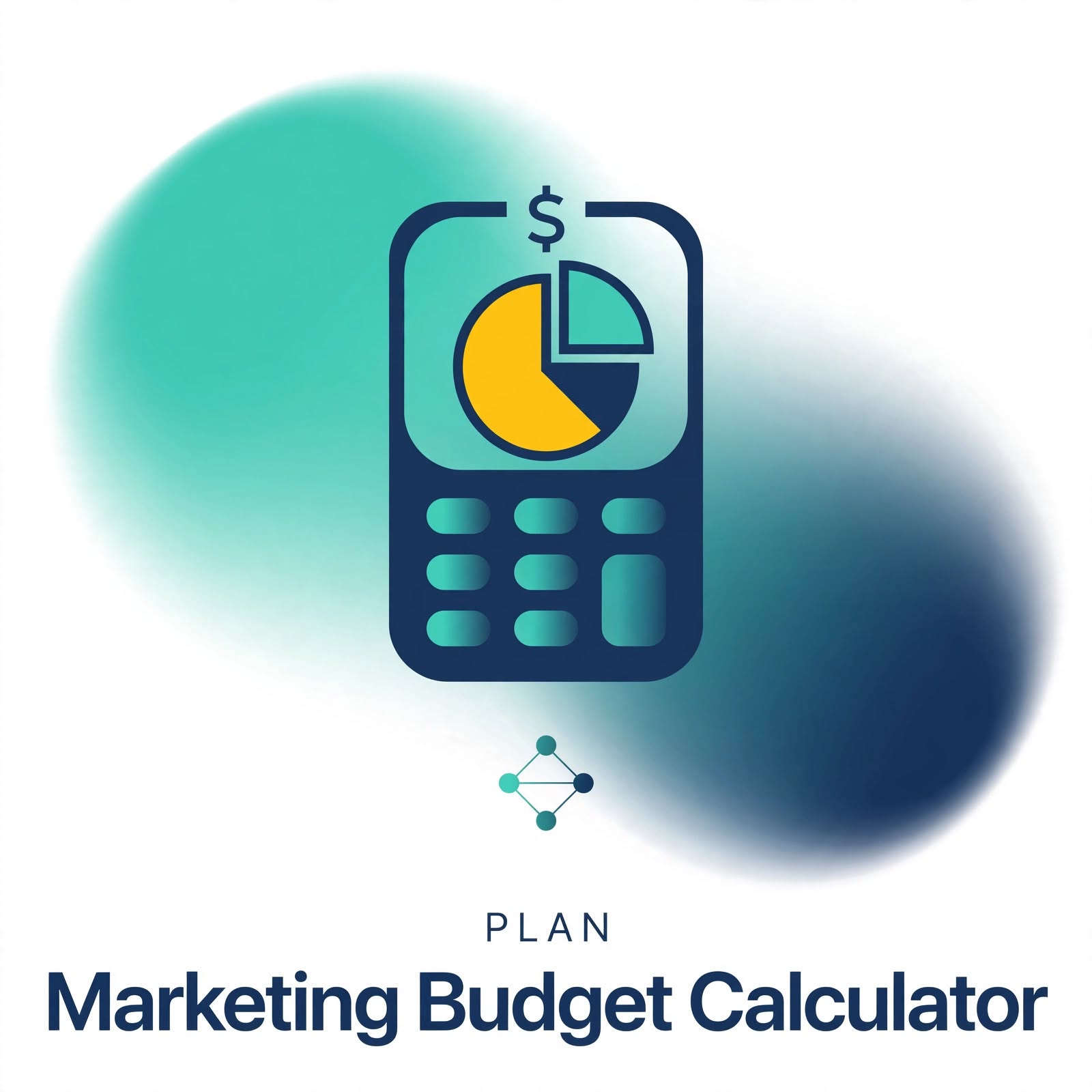 Marketing Budget Calculator tool graphic from the PINNOai Growth Collection.