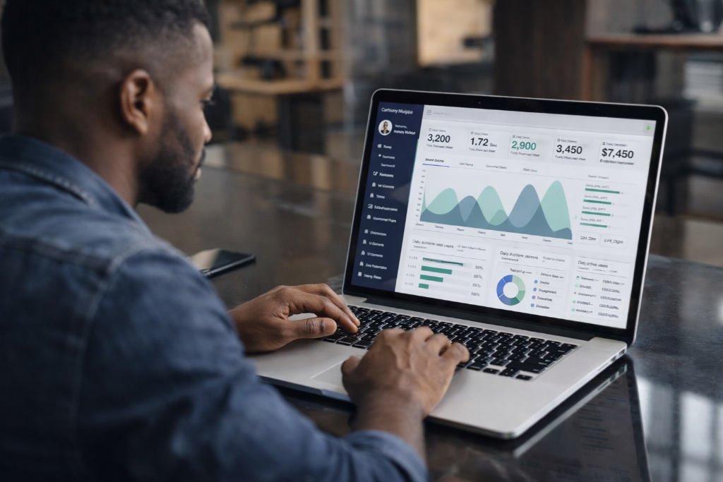 Contribution analytics dashboard