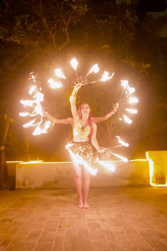 Fire duo performance