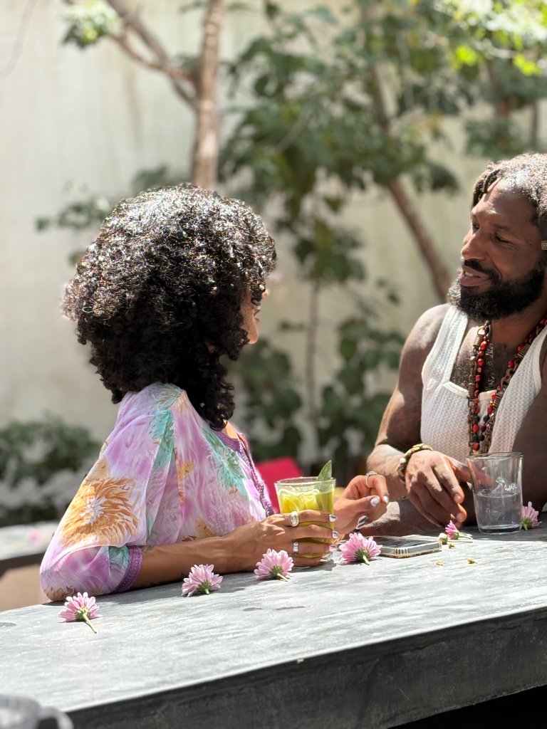 Intimate moment during private dining experience