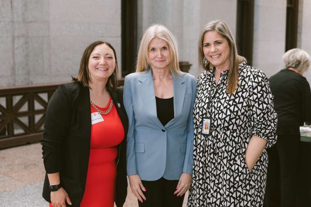 Three women posing together